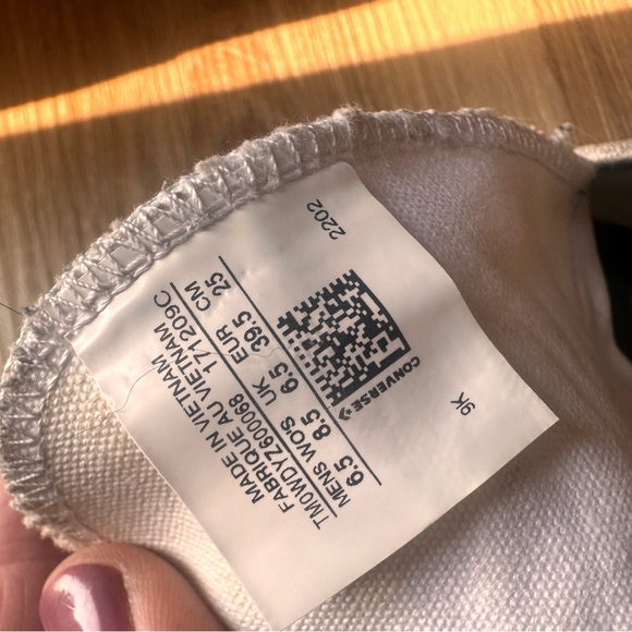 Converse Chuck Taylor High Top Platform Sneakers White Canvas Unisex 8.5 woman’s - Picture 11 of 12